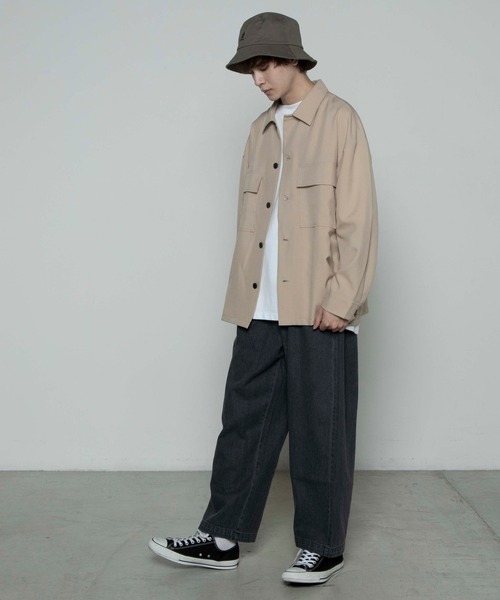 WEGO（ウィゴー）の「WEGO/バルーンデニムパンツ（デニムパンツ・メンズ・ダークインディゴブルー/ブラック系その他/コバルトブルー/キナリ・MEDIUM/LARGE/SMALL）」の9枚目の写真