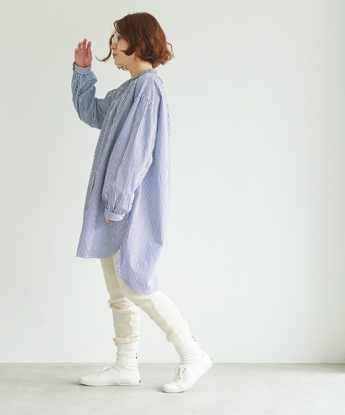 bulle de savon（ビュルデサボン）の「OYASUMI チュニックブラウス  