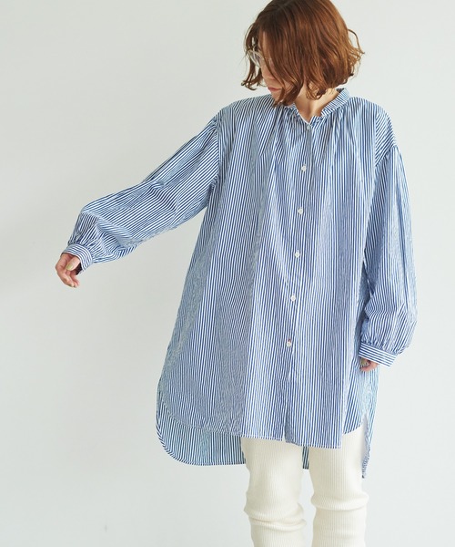 bulle de savon（ビュルデサボン）の「OYASUMI チュニックブラウス  