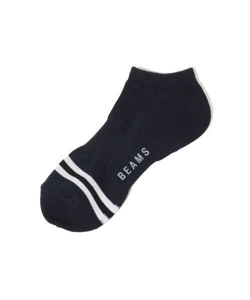 ソックス ソックス 靴下 Beams ビームス のファッション アンクル ソックス 靴下 ライン レッグウェア トウ Beams アンクル