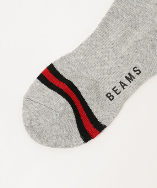 ソックス ソックス 靴下 Beams ビームス のファッション アンクル ソックス 靴下 ライン レッグウェア トウ Beams アンクル