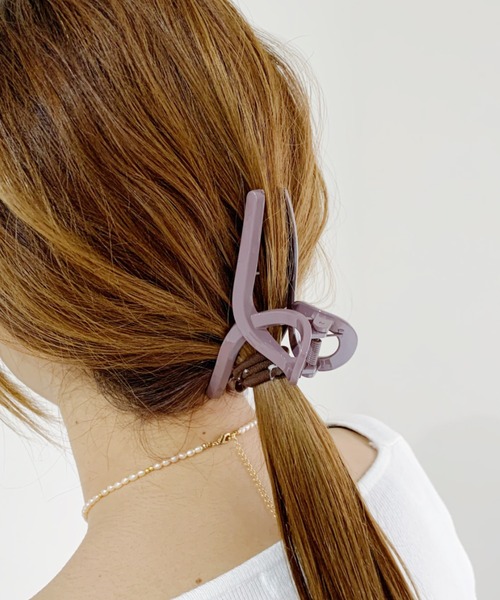 iso（イソ）の「ラウンドヘアクリップ（バレッタ/ヘアクリップ・レディース・その他1/その他2/ブラック/パープル/ピンク/グリーン・FREE）」の12枚目の写真