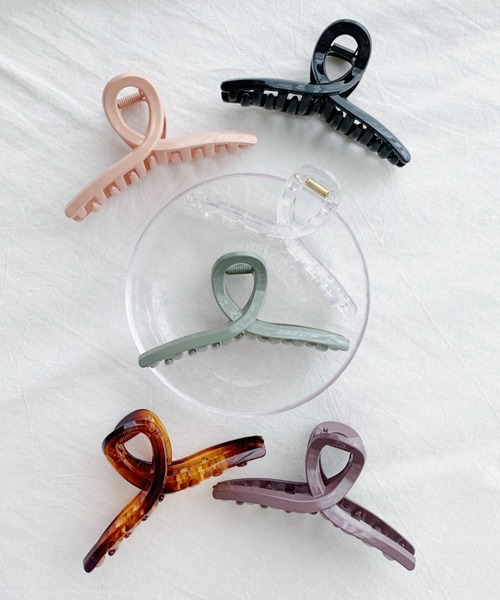 iso（イソ）の「ラウンドヘアクリップ（バレッタ/ヘアクリップ・レディース・その他1/その他2/ブラック/パープル/ピンク/グリーン・FREE）」の11枚目の写真