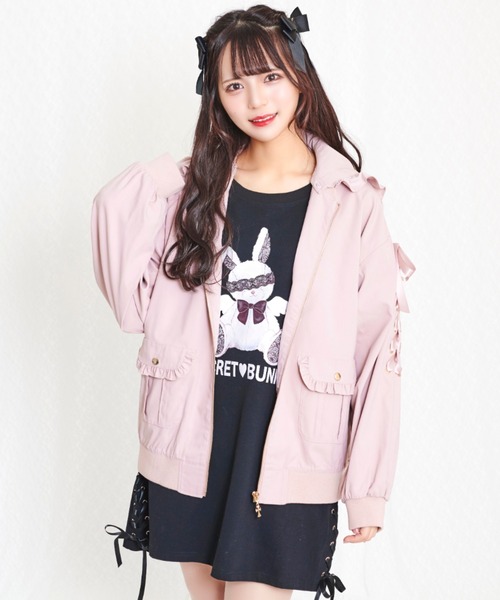 Secret Honey（シークレットハニー）の「フリルフードブルゾン