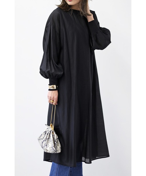 Bonjour Sagan（ボンジュールサガン）の「シアーロングワンピース（ワンピース・レディース・ブラック/ライトベージュ・FREE）」の15枚目の写真