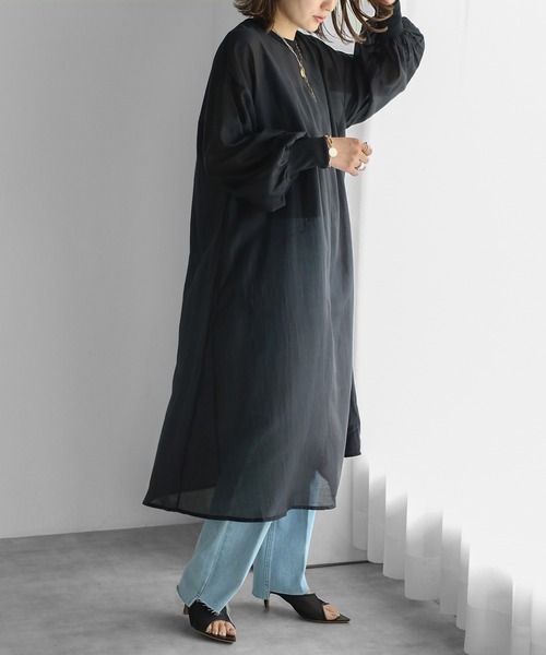 シアーロングワンピース（ワンピース）｜Bonjour Sagan（ボンジュール