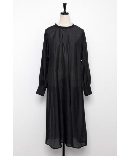 Bonjour Sagan（ボンジュールサガン）の「シアーロングワンピース（ワンピース・レディース・ブラック/ライトベージュ・FREE）」の11枚目の写真