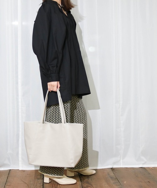 Per sist ence（パーシエンス）の「Per sist ence/パーシエンス　プラティコトートバッグ（トートバッグ・レディース・ライトブルー/ブラック/ベージュ/グレー/シルバー/ゴールド/ライトブラウン/アイボリー/グレイッシュベージュ/ライトグレー/ベージュ系/ダークグレー・FREE）」の21枚目の写真