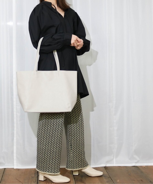 Per sist ence（パーシエンス）の「Per sist ence/パーシエンス　プラティコトートバッグ（トートバッグ・レディース・ライトブルー/ブラック/ベージュ/グレー/シルバー/ゴールド/ライトブラウン/アイボリー/グレイッシュベージュ/ライトグレー/ベージュ系/ダークグレー・FREE）」の22枚目の写真