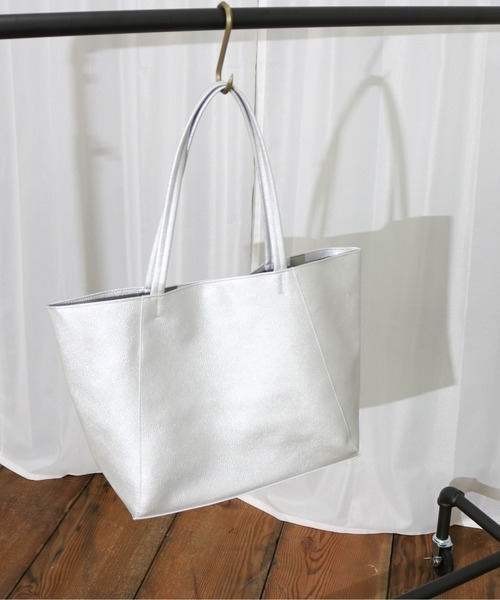 [美品]stein/シュタイン/オーバーサイズトートバッグ/シルバー シルバー - レディース トートバッグ -UNBILLION ONLINE STORE