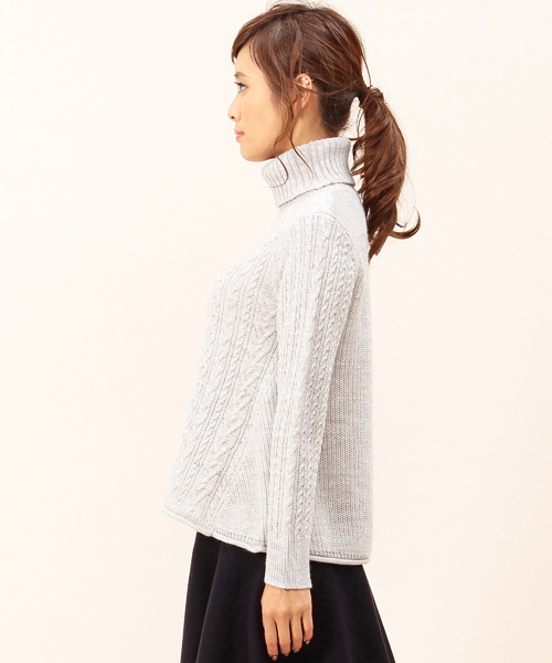 B:MING by BEAMS（ビーミングバイビームス）の「＜LEE12月号掲載＞＜InRed 12月号掲載＞ビーミング by ビームス / アーサータートルニット（ニット/セーター・レディース・オフホワイト/カーキ/ブルー/ネイビー/レッド・ONE SIZE）」の7枚目の写真