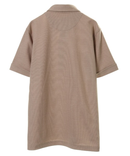 CROWDED CLOSET（クラウデッドクローゼット）の「ハニカム裏ボーダーシャツ（ポロシャツ・メンズ・ブラック/ベージュ/ネイビー/ブラウン・2/4/3）」の21枚目の写真