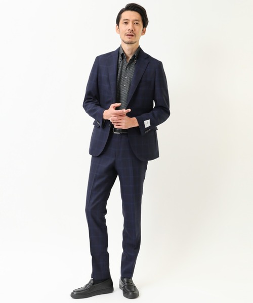 CROWDED CLOSET（クラウデッドクローゼット）の「ハニカム裏ボーダーシャツ（ポロシャツ・メンズ・ブラック/ベージュ/ネイビー/ブラウン・2/4/3）」の17枚目の写真