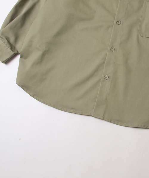 ZIP FIVE(ジップファイブ)の「【ZIP FIVE】【Cooker Shirt】高密度オーバーサイズシェフワークビックシャツ(シャツ/ブラウス・メンズ・アイボリー/ブルー/ストライプ/ライトベージュ/ブルー系/ベージュ/ブラック/ネイビー/パープル/カーキ/ブラウン・MEDIUM/LARGE)」の19枚目の写真