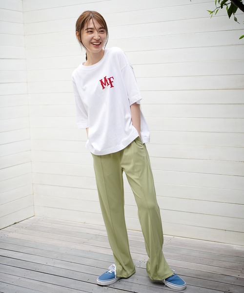 MILKFED.（ミルクフェド）の「SOLID EASY PANTS（その他パンツ・レディース・ライトピンク/ライトグリーン/ブラック・SMALL/MEDIUM）」の3枚目の写真