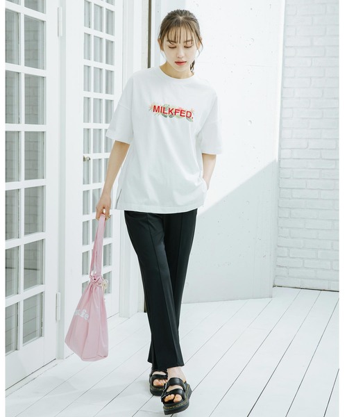 MILKFED.（ミルクフェド）の「SOLID EASY PANTS（その他パンツ・レディース・ライトピンク/ライトグリーン/ブラック・SMALL/MEDIUM）」の15枚目の写真