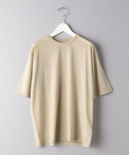 BATONER（バトナー）の「＜BATONER（バトナー）＞ ウール Tシャツ（Tシャツ/カットソー・メンズ・ブラック/ベージュ/グレー・1/2/3）」の3枚目の写真