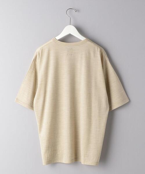 BATONER（バトナー）の「＜BATONER（バトナー）＞ ウール Tシャツ（Tシャツ/カットソー・メンズ・ブラック/ベージュ/グレー・1/2/3）」の8枚目の写真