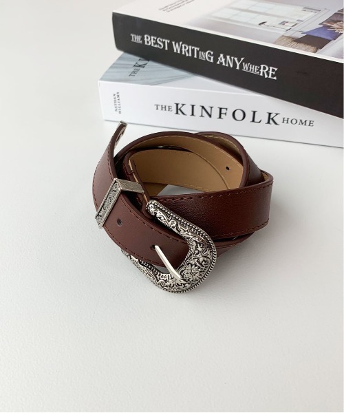 PairPair（ペアペア）の「バックルベルト(AR)（ベルト・レディース・ブラック/ブラウン・FREE）」の5枚目の写真