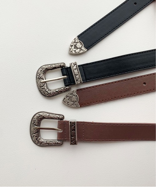 PairPair（ペアペア）の「バックルベルト(AR)（ベルト・レディース・ブラック/ブラウン・FREE）」の8枚目の写真