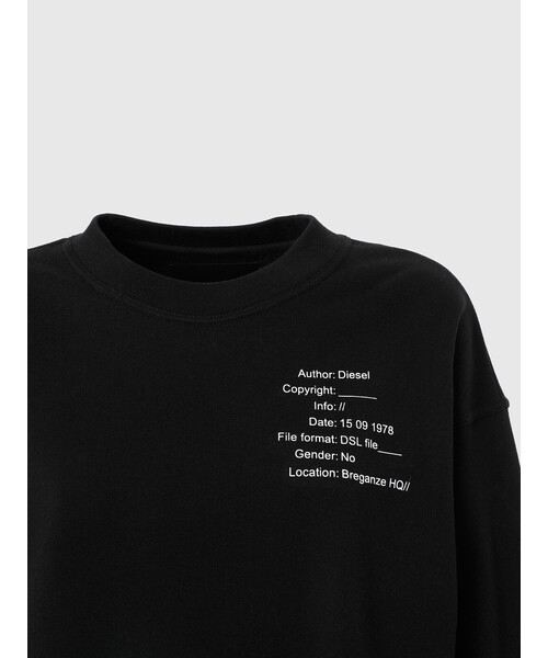 最大80 オフレディーススウェットトップスdiesel コピーライトロゴ 国内発送日本製