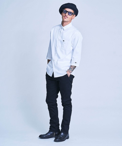 CRIMIE（クライミー）の「DRESS STRETCH 7TH SLEEVE SHIRT（シャツ/ブラウス・メンズ・ブラック/チャコールグレー/ホワイト・S/M/L/XL/XXL）」の11枚目の写真