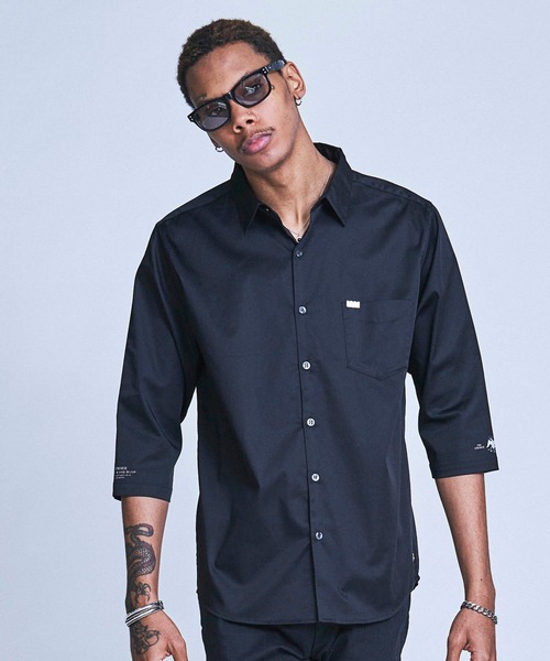 CRIMIE（クライミー）の「DRESS STRETCH 7TH SLEEVE SHIRT（シャツ/ブラウス・メンズ・ブラック/チャコールグレー/ホワイト・S/M/L/XL/XXL）」の12枚目の写真