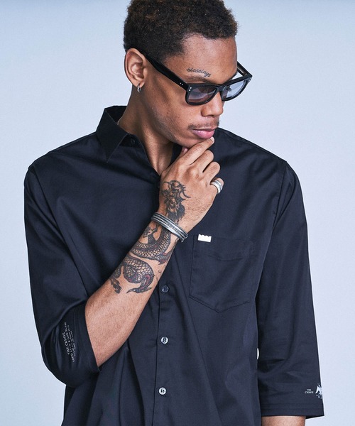 CRIMIE（クライミー）の「DRESS STRETCH 7TH SLEEVE SHIRT（シャツ/ブラウス・メンズ・ブラック/チャコールグレー/ホワイト・S/M/L/XL/XXL）」の20枚目の写真
