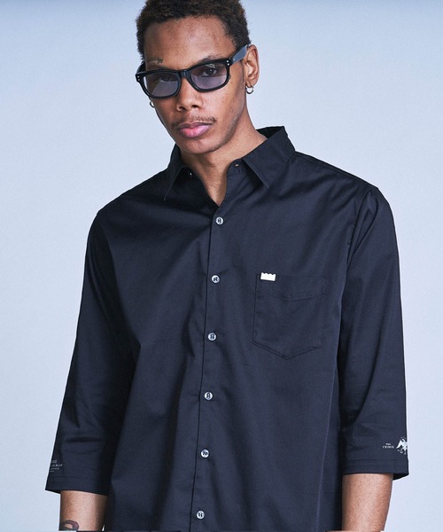 CRIMIE（クライミー）の「DRESS STRETCH 7TH SLEEVE SHIRT（シャツ/ブラウス・メンズ・ブラック/チャコールグレー/ホワイト・S/M/L/XL/XXL）」の21枚目の写真