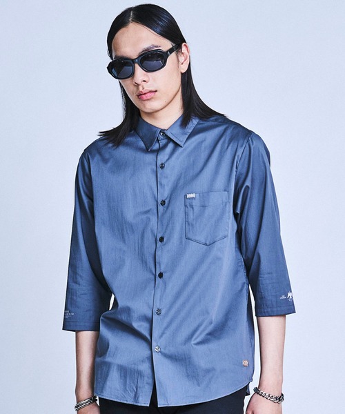 CRIMIE（クライミー）の「DRESS STRETCH 7TH SLEEVE SHIRT（シャツ/ブラウス・メンズ・ブラック/チャコールグレー/ホワイト・S/M/L/XL/XXL）」の22枚目の写真