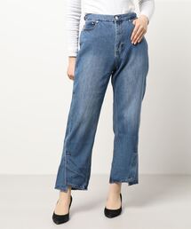 INTERPLANET | フロントベンツデニムパンツ(デニムパンツ)