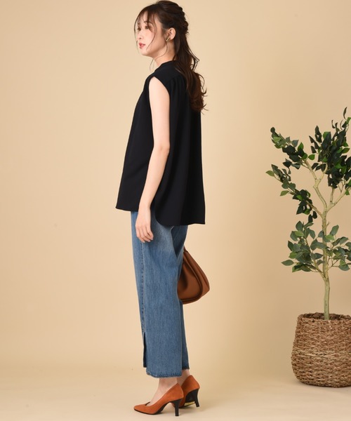 INTERPLANET（インタープラネット）の「フロントベンツデニムパンツ（デニムパンツ・レディース・ブルー/ライトブルー・FREE）」の15枚目の写真