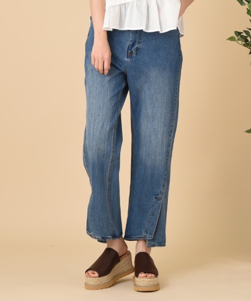 INTERPLANET（インタープラネット）の「フロントベンツデニムパンツ（デニムパンツ・レディース・ブルー/ライトブルー・FREE）」の17枚目の写真