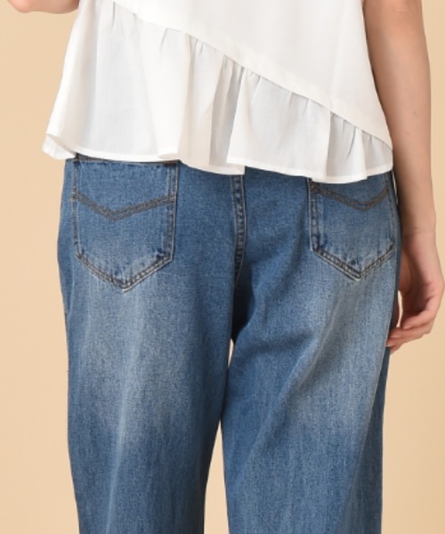 INTERPLANET（インタープラネット）の「フロントベンツデニムパンツ（デニムパンツ・レディース・ブルー/ライトブルー・FREE）」の20枚目の写真