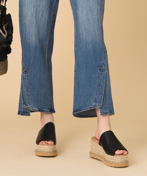 INTERPLANET（インタープラネット）の「フロントベンツデニムパンツ（デニムパンツ・レディース・ブルー/ライトブルー・FREE）」の21枚目の写真