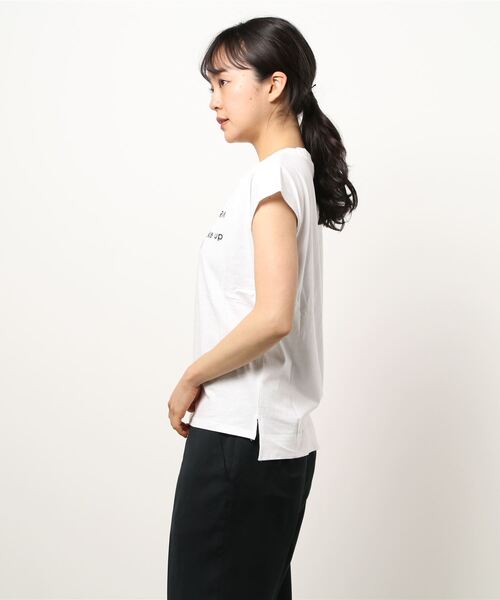 COMME CA ISM（コムサイズム）の「プリント　Ｔシャツ（Tシャツ/カットソー・レディース・ホワイト/ネイビー/ターコイズブルー/ミント・SMALL/MEDIUM/LARGE）」の18枚目の写真