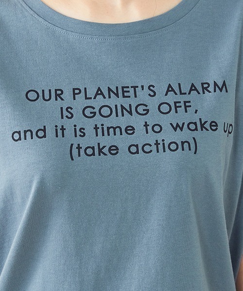 COMME CA ISM（コムサイズム）の「プリント　Ｔシャツ（Tシャツ/カットソー・レディース・ホワイト/ネイビー/ターコイズブルー/ミント・SMALL/MEDIUM/LARGE）」の12枚目の写真