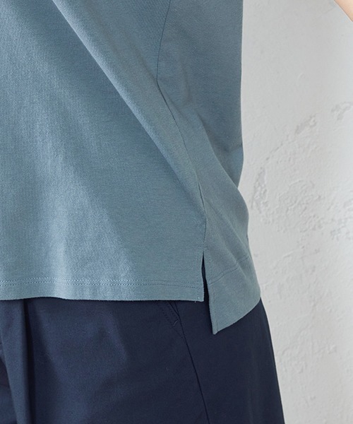 COMME CA ISM（コムサイズム）の「プリント　Ｔシャツ（Tシャツ/カットソー・レディース・ホワイト/ネイビー/ターコイズブルー/ミント・SMALL/MEDIUM/LARGE）」の6枚目の写真