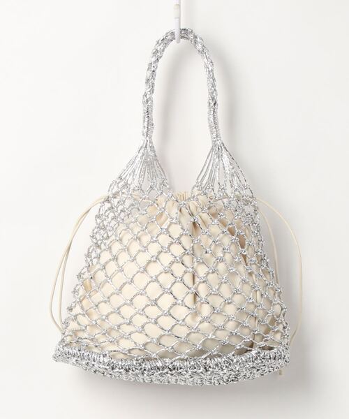 cepo（セポ）の「ラメ メッシュバック（ハンドバッグ・レディース・ゴールド/シルバー/ブラック・FREE）」の4枚目の写真