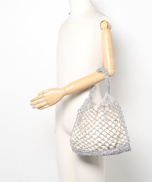 cepo（セポ）の「ラメ メッシュバック（ハンドバッグ・レディース・ゴールド/シルバー/ブラック・FREE）」の8枚目の写真