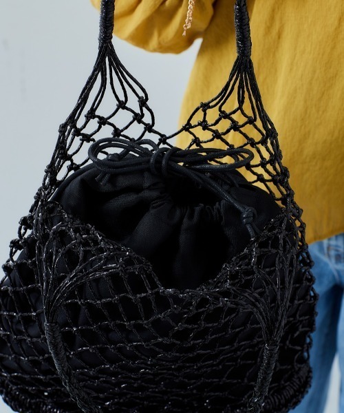 cepo（セポ）の「ラメ メッシュバック（ハンドバッグ・レディース・ゴールド/シルバー/ブラック・FREE）」の9枚目の写真