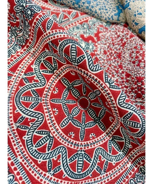 ABITOKYO（アビトーキョー）の「マキシ丈ウエストマークフレンチスリーブ配色ロングワンピース（ワンピース・レディース・ブラック/ベージュ/レッド/ブルー/ブラック系その他/グリーン/ホワイト系その他/ホワイト・FREE）」の20枚目の写真