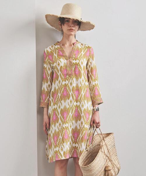 UNITED ARROWS（ユナイテッドアローズ）の「＜NIMO WITH LOVE（ニモ ウィズ ラブ）＞LI SAPPHIRE チュニック（チュニック・レディース・ライトブルー/ピンク・X-SMALL）」の7枚目の写真