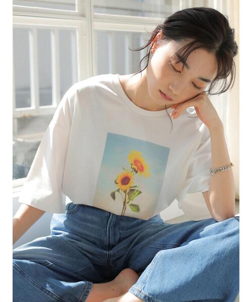 AMERICAN HOLIC（アメリカンホリック）の「フォトBigカットプルオーバー（Tシャツ/カットソー・レディース・A/B・M/L）」の4枚目の写真