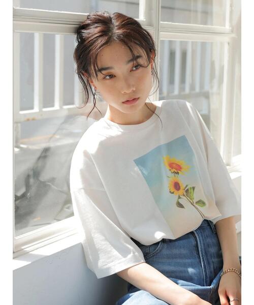 AMERICAN HOLIC（アメリカンホリック）の「フォトBigカットプルオーバー（Tシャツ/カットソー・レディース・A/B・M/L）」の14枚目の写真