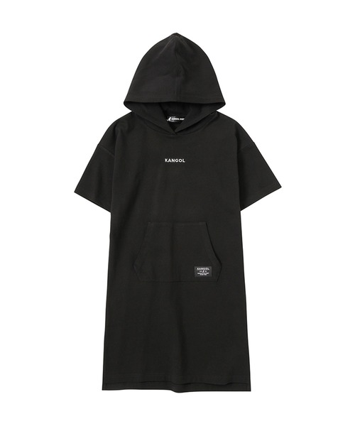 KANGOL（カンゴール）の「KANGOL カンゴール パーカーワンピース 半袖（パーカー・キッズ・ブラック/ピンク・150cm/160cm/140cm/130cm/120cm）」の2枚目の写真