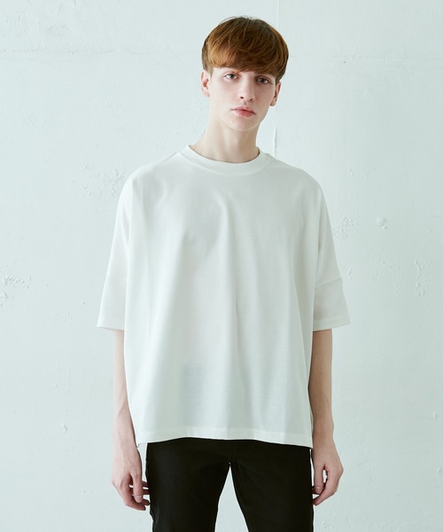 Lui's(ルイス)の「ウルティマ ワイド 半袖カットソー(Tシャツ/カットソー・メンズ・ブルーグレー/ブラック/ホワイト/チャコールグレー・FREE)」の2枚目の写真