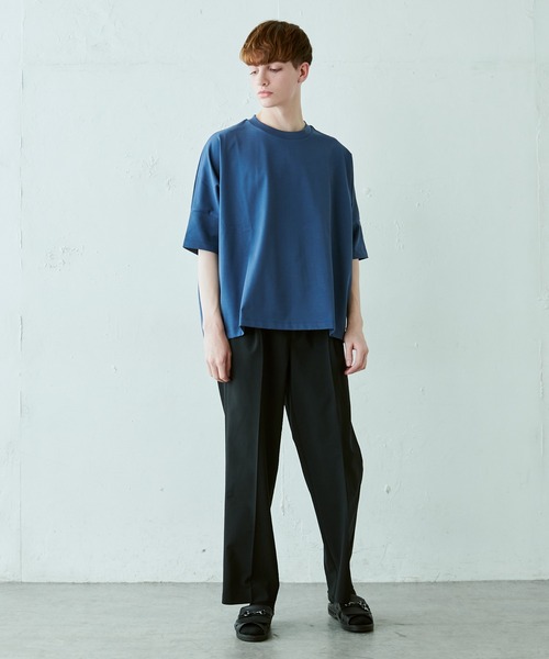 Lui's(ルイス)の「ウルティマ ワイド 半袖カットソー(Tシャツ/カットソー・メンズ・ブルーグレー/ブラック/ホワイト/チャコールグレー・FREE)」の11枚目の写真