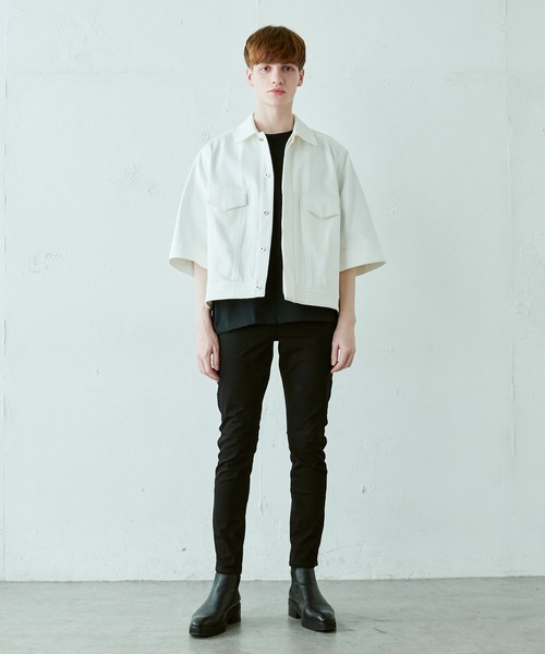 Lui's(ルイス)の「ウルティマ ワイド 半袖カットソー(Tシャツ/カットソー・メンズ・ブルーグレー/ブラック/ホワイト/チャコールグレー・FREE)」の6枚目の写真