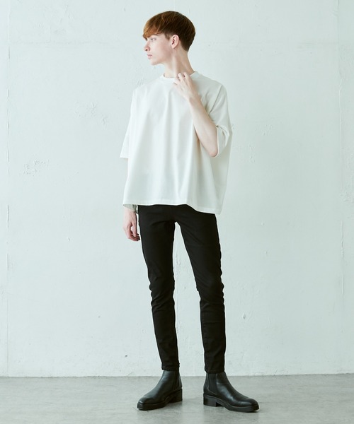 Lui's(ルイス)の「ウルティマ ワイド 半袖カットソー(Tシャツ/カットソー・メンズ・ブルーグレー/ブラック/ホワイト/チャコールグレー・FREE)」の5枚目の写真